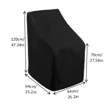 (64x65x120x70cm) Stoelhoes voor tuin, terras en binnenplaats, effectief stofwerend, geschikt voor ongebruikte