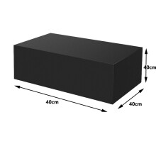 (40x40x40 zwart) IBC Tote Cover 275 Gallon Outdoor Water Tank Cover 1000 Liter Garden Shade Waterproof