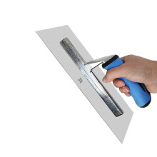 Verputzkelle, Betonwerkzeug für den professionellen Einsatz, rostbeständiger Stahl, platzsparende Eigenschaften,