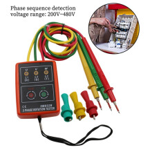 SM852B Fasevolgorderegelaar, Draagbare driefasen AC-fasevolgorderegelaar, fasemeter, stroom- en spanningsdetector
