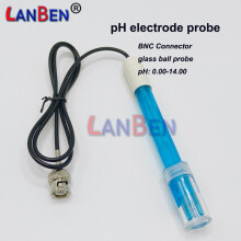 (Blauw) Professionele pH-elektrode sonde voor aquarium, hydrocultuur, laboratorium, BNC-connector, pH-tester