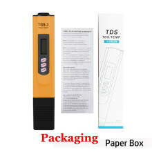 (Oranje papierstijl) Draagbare LCD digitale TDS waterkwaliteitsmeter, watertestpen, filtermeter, meetinstrument