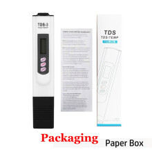 (Wit papierstijl) Draagbare LCD digitale TDS waterkwaliteitsmeter, watertestpen, filtermeter, meetinstrument