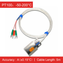 (A-5M)PT100 Temperatuursensor Pijp Oppervlaktemontage Sonde Platina Weerstand RTD Thermische Detector