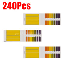 (3 sets van 240 stuks) pH-teststrips voor water, lakmoespapier 1-14, cosmetica, bodemzuurteststrips