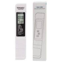 (Wit) Digitale waterkwaliteitsmeter TDS EC-meter bereik 0-9990 Multifunctionele waterzuiverheids- en