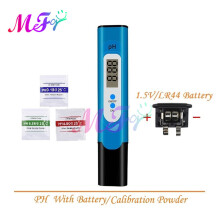 (PH 01) pH-meter 0,01 pH + batterij/poeder, zeer nauwkeurige TDS/EC-tester voor waterkwaliteit, meetbereik