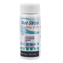 (100 stuks 7-in-1) Zwembad pH-testpapier Multifunctionele chloor-/pH-/broomteststrips Zwembadwatertesterpapier