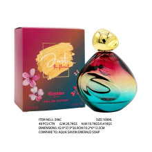 (100ML, L396C) New Love Story Heart Shaped Perfume Long Lasting Elegant Fragrance for Women