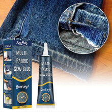 Jue-Fish Fabric Repair Glue for Patches on Jeans & Clothing