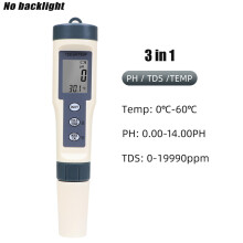 (TDS PH Temp tester) 4-in-1 pH-meter PH/TDS/EC/Temperatuurmeter Digitale waterkwaliteitsmonitor/tester