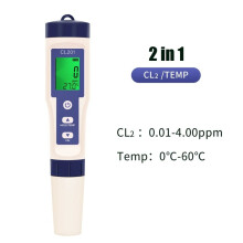 (2-in-1) Nieuwe chloortestpen 2/3/4/5-in-1 waterkwaliteitstester CL2 TEMP pH H2 ORP-meting voor aquarium