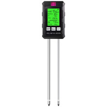 (Bodemmeter) 6-in-1 bodem-pH-meter, zonlicht, omgevingsvochtigheid, temperatuur, bodemvochtigheidstester,