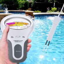 2-in-1 zwembadwaterkwaliteitstester: pH-testpen, CL2-chloorgasdetector