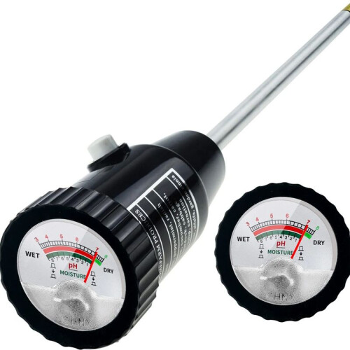 (2-in-1 lang) Bodem pH-meter, bodemvochtigheidssensor, bodem pH-tester, bodemtestkit, tuingereedschap