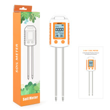 (6-in-1 NPK-tester) Professionele bodemtester 6-in-1 NPK-meststofanalysator met LCD-achtergrondverlichting,