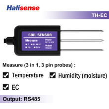 (TH-EC)RS485 Modbus bodemsensor 7-in-1 meet bodemvochtigheid, temperatuur, luchtvochtigheid, EC, pH