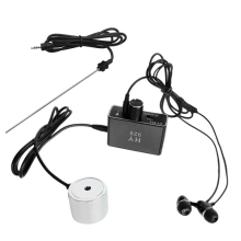 (Zwarte Amerikaanse stekker) Waterleidinglekdetector Sensor Pijpleidinglekmonitor Tester Kit met Dubbele