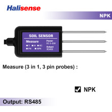 (NPK)RS485 Modbus bodemsensor 7-in-1 meet bodemvochtigheid, temperatuur, luchtvochtigheid, EC, pH en