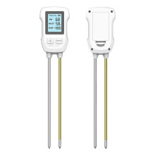 Digitale bodemtester 3-in-1: pH-, vochtigheids- en temperatuurmeter, dubbele pin bodemdetector met achtergrondverlichting