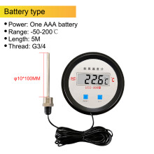 (Batterijtype 5m) LED-300 Digitale display thermometer Industriële digitale thermometer met sondepaneel