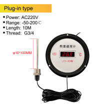 (Stekkertype 10m) LED-300 Digitale display thermometer Industriële digitale thermometer met sondepaneel