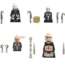 (FT20-23) All Saints' Day Hellraiser Action Pinhead Deepthroat Figures MOC Building Blocks Celebrity