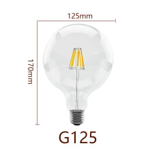 (G125, lämmin valkoinen, 2 kpl, 2 W 220 V) Energiansäästöinen Global Light Lampada Ampoule -lamppu Retro
