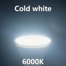 (6000K, GU5.3, 10 kpl, 8 W) LED-lamppu, kohdevalo, 38 astetta, MR16, LED-kohdevalo