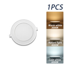 (1 kpl, lämmin valkoinen 3000K, 24W) Upotettava pyöreä LED-alasvalo LED-kattovalaisinpaneelivalaisimet