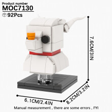 (MOC7130) MOOXI Νέα Παιχνίδια Ταινιών Τρόμου για το Halloween με BrickHeadzed Παιδικό Παιχνίδι MOC με