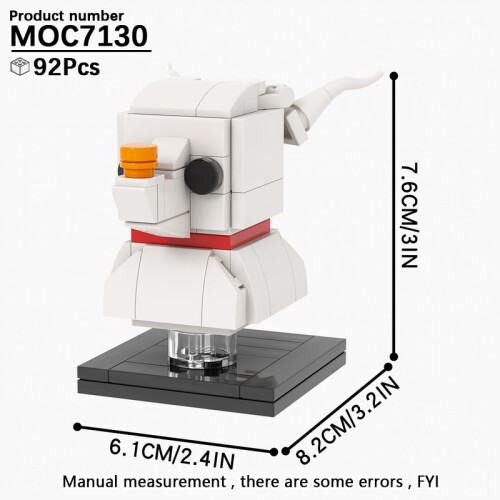 (MOC7130) MOOXI Νέα Παιχνίδια Ταινιών Τρόμου για το Halloween με BrickHeadzed Παιδικό Παιχνίδι MOC με