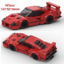 (1017 χωρίς κουτί)Moc Speed Technical Car City Vehicle Racing Car Building Blocks Sports Car Garage