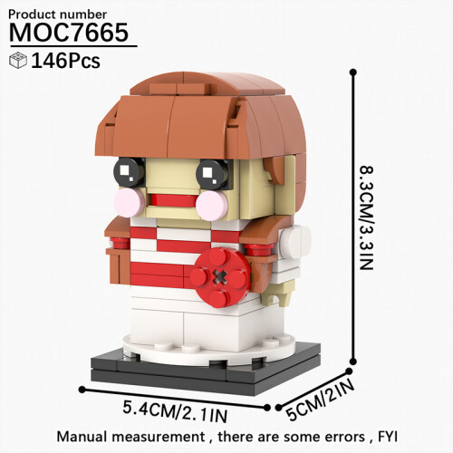 (MOC7665)MOOXI Νέα Παιχνίδια Ταινιών Τρόμου για Halloween με BrickHeadzed Παιδικό Παιχνίδι MOC με Brick