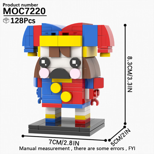 (MOC7220)MOOXI Νέα Παιχνίδια Ταινιών Τρόμου για το Halloween με BrickHeadzed Παιδικό Παιχνίδι MOC με