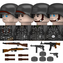 (N625-28-4PCS) Figuras de soldados de la Legión Norteafricana Alemana de la Segunda Guerra Mundial,