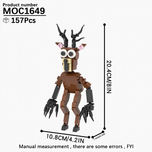 (MOC1649)MOOXI Νέα Παιχνίδια Ταινιών Τρόμου για Halloween με BrickHeadzed Παιδικό Παιχνίδι MOC με Brick