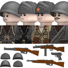 (N641-44-4PCS) Figuras de soldados de la Legión Norteafricana Alemana de la Segunda Guerra Mundial,
