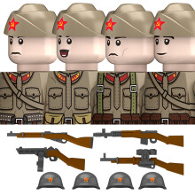 (N667-70-4PCS) Figuras de soldados de la Legión Norteafricana Alemana de la Segunda Guerra Mundial,