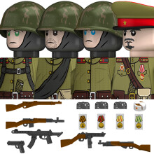 (N613-16-4PCS) Figuras de soldados de la Legión Norteafricana Alemana de la Segunda Guerra Mundial,