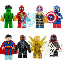 (WFc-8PCS) Postacie z anime Mini figurka klocki lalka model figurki prezent urodzinowy dla dziecka wąż