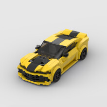 (10 bez pudełka) Moc Car City Vehicle Techniczny samochód wyścigowy Speed Racer Klocki sportowe Samochód