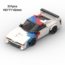(yx1020 bez pudełka) Moc Car Miejski pojazd Techniczny wyścigowy samochód wyścigowy Klocki sportowe