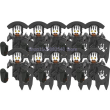 (XP254-10PCS) Średniowieczny wojskowy MOC żołnierz klocki budowlane figurka anime broń ork elf strażnik