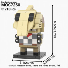(MOC7250)MOOXI Νέα Παιχνίδια Ταινιών Τρόμου για το Halloween με BrickHeadzed Παιδικό Παιχνίδι MOC με