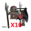 (TV-5061-10PCS)Μεσαιωνικός Στρατιωτικός Στρατιώτης MOC Building Block Φιγούρα Anime Όπλα Orc Ξωτικό 1