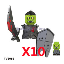 (TV-5065-10PCS)Μεσαιωνικός Στρατιωτικός Στρατιώτης MOC Building Block Φιγούρα Anime Όπλα Orc Ξωτικό