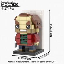 (MOC7630)MOOXI Νέα Παιχνίδια Ταινιών Τρόμου για το Halloween με BrickHeadzed Παιδικό Παιχνίδι MOC με
