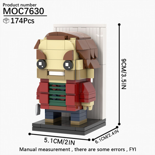 (MOC7630)MOOXI Νέα Παιχνίδια Ταινιών Τρόμου για το Halloween με BrickHeadzed Παιδικό Παιχνίδι MOC με