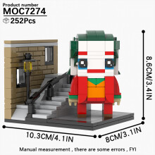 (MOC7274) MOOXI Nowe gry z horrorów na Halloween BrickHeadzed dla dzieci, zabawka MOC Brick Gift, model